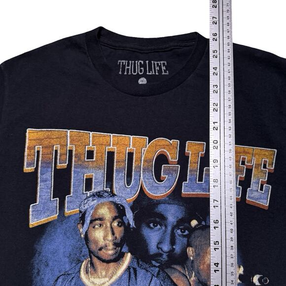 Thug Life 2 Pac Graphic Rap Tee T Shirt Men's S Hip Hop - Picture 5 of 6